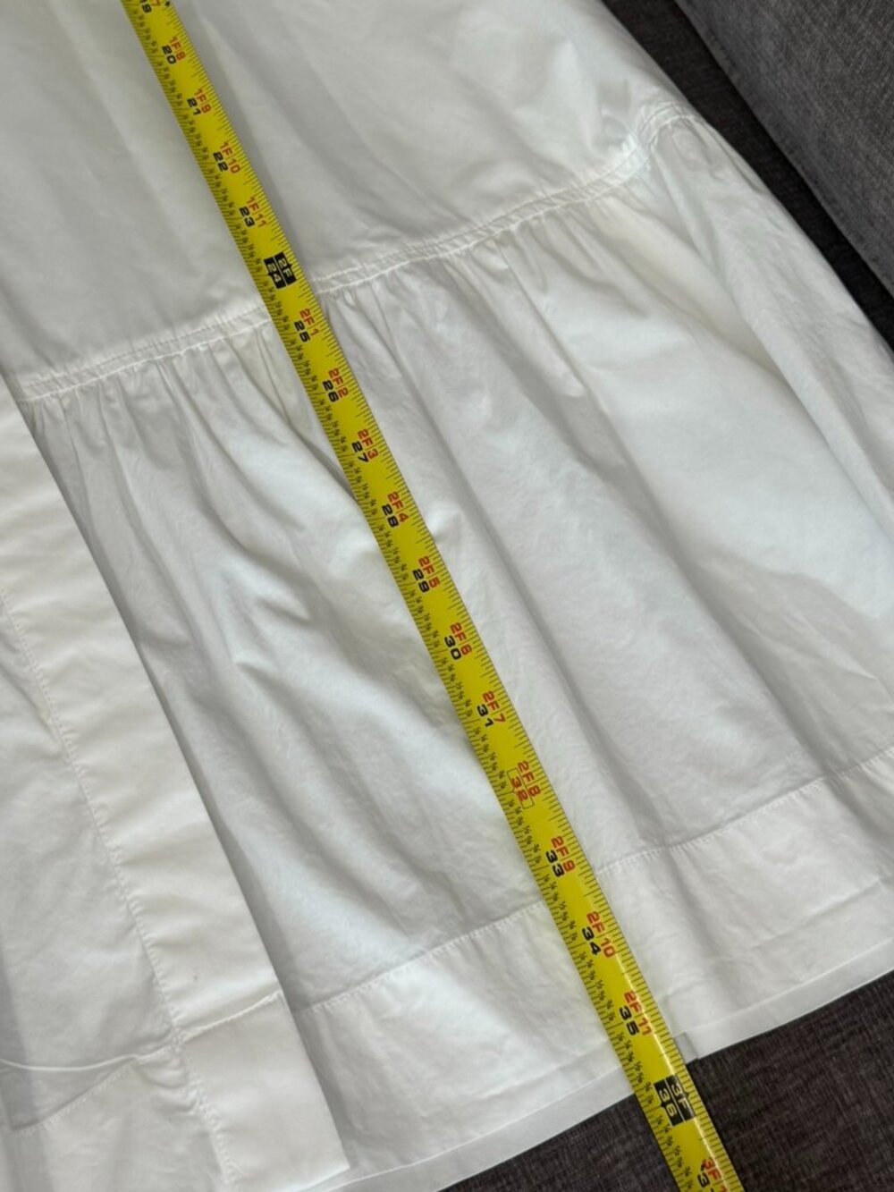 LIKE NEW Jonathan Simkhai Crissy White Mini Shirt Dress, Size L - Picture 6 of 11